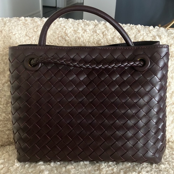 Top handle and shoulder woven bag - Picture 2 of 9